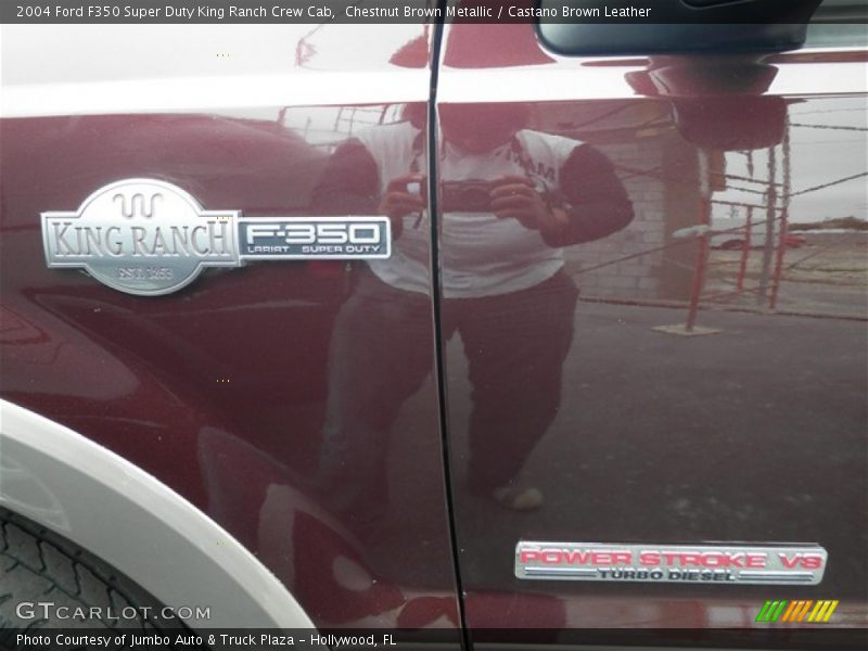 Chestnut Brown Metallic / Castano Brown Leather 2004 Ford F350 Super Duty King Ranch Crew Cab