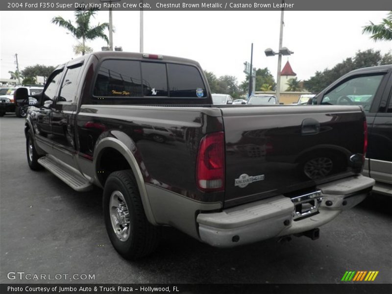 Chestnut Brown Metallic / Castano Brown Leather 2004 Ford F350 Super Duty King Ranch Crew Cab