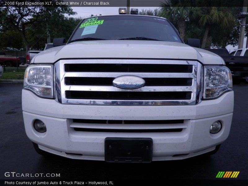 Oxford White / Charcoal Black 2008 Ford Expedition XLT