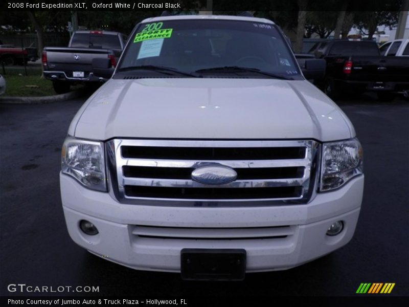 Oxford White / Charcoal Black 2008 Ford Expedition XLT