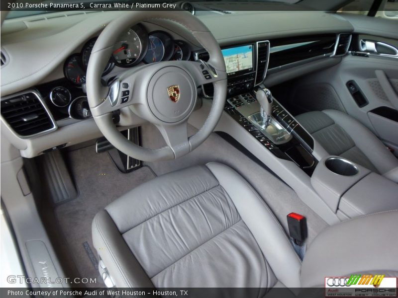 Carrara White / Platinum Grey 2010 Porsche Panamera S