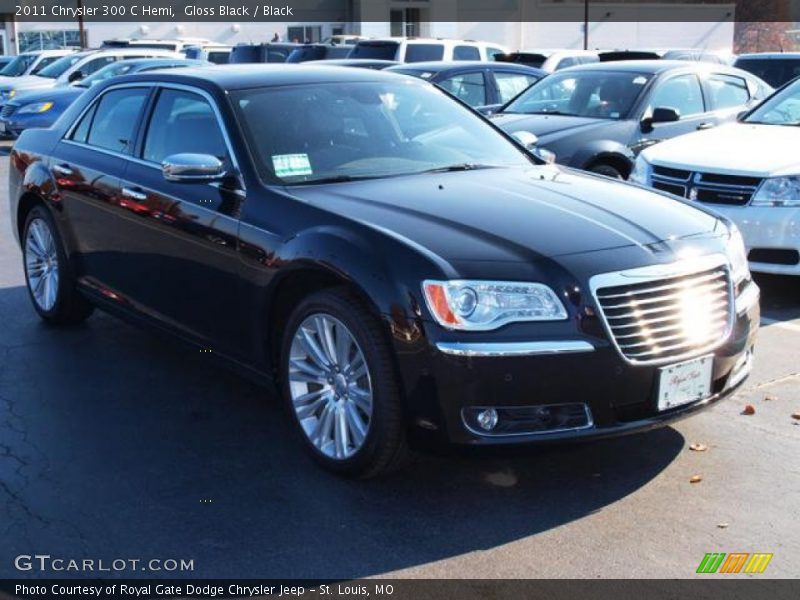 Gloss Black / Black 2011 Chrysler 300 C Hemi