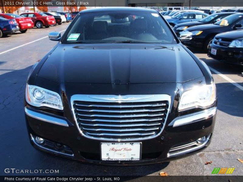 Gloss Black / Black 2011 Chrysler 300 C Hemi