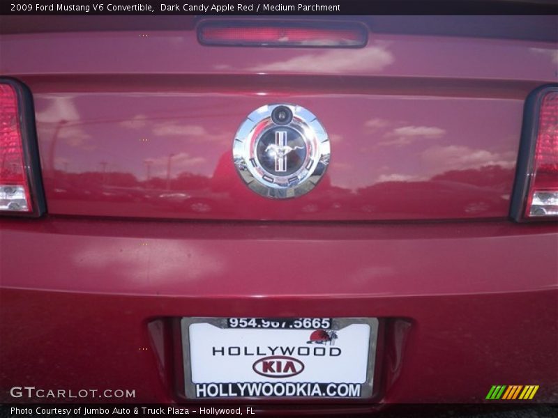 Dark Candy Apple Red / Medium Parchment 2009 Ford Mustang V6 Convertible