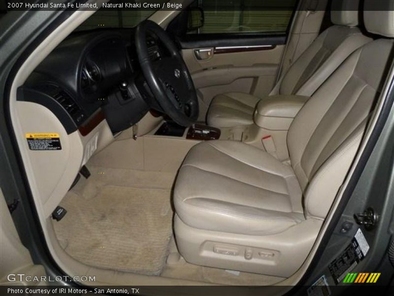 Natural Khaki Green / Beige 2007 Hyundai Santa Fe Limited