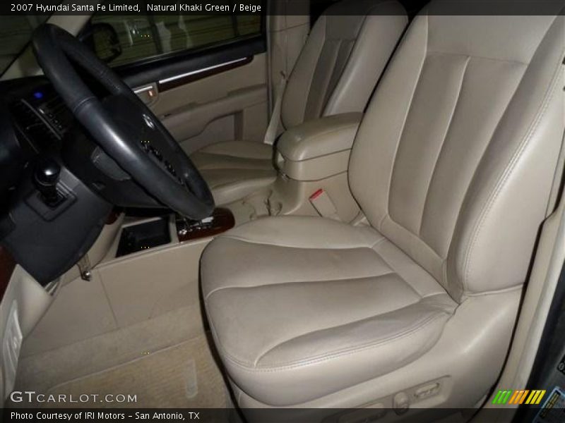 Natural Khaki Green / Beige 2007 Hyundai Santa Fe Limited