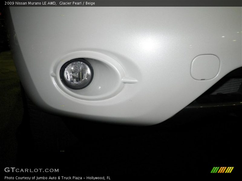 Glacier Pearl / Beige 2009 Nissan Murano LE AWD