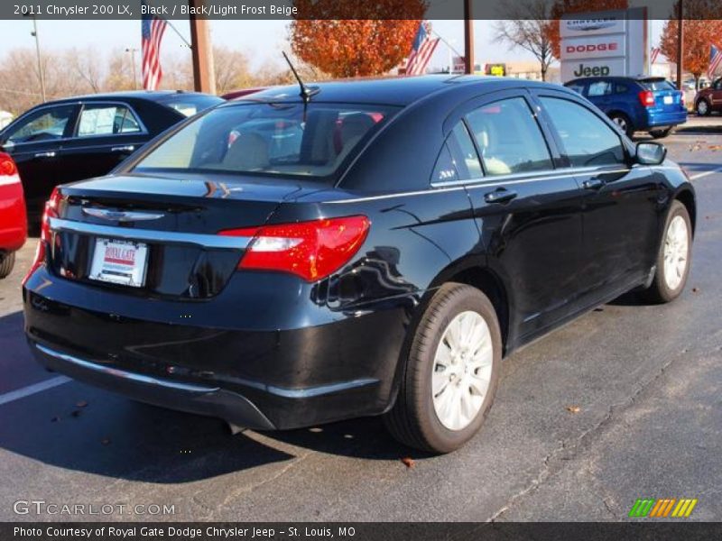 Black / Black/Light Frost Beige 2011 Chrysler 200 LX