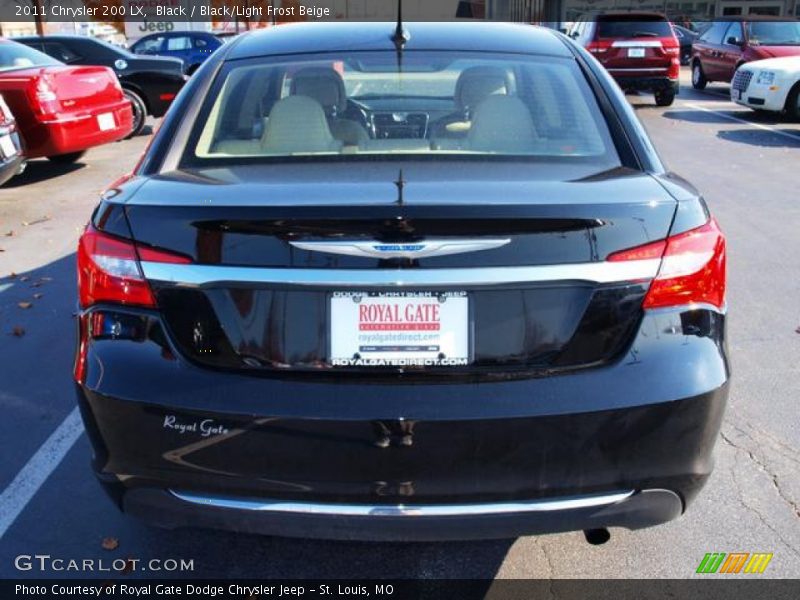 Black / Black/Light Frost Beige 2011 Chrysler 200 LX