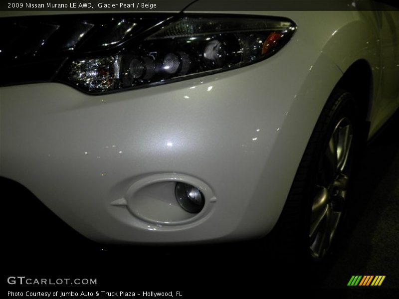 Glacier Pearl / Beige 2009 Nissan Murano LE AWD