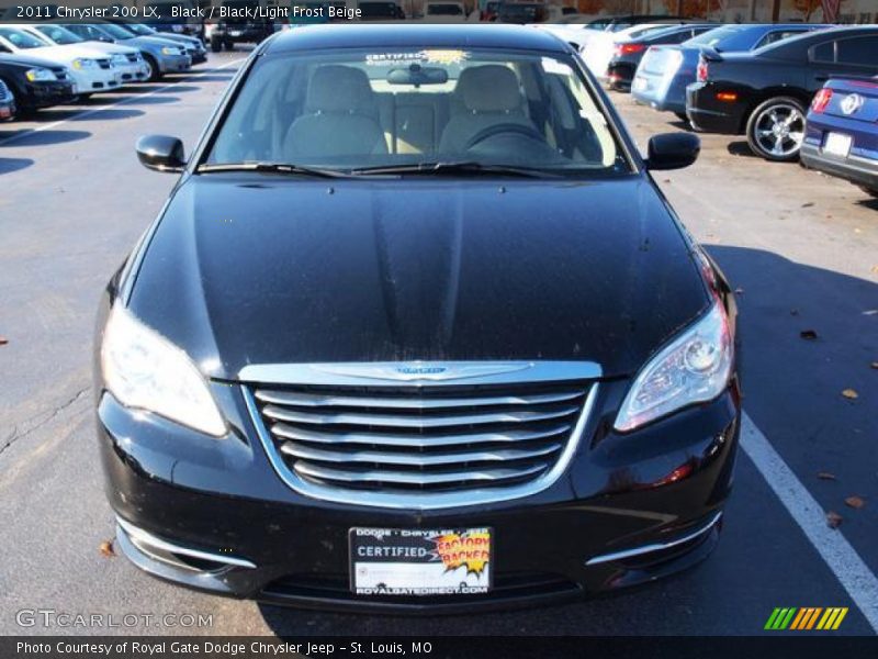 Black / Black/Light Frost Beige 2011 Chrysler 200 LX