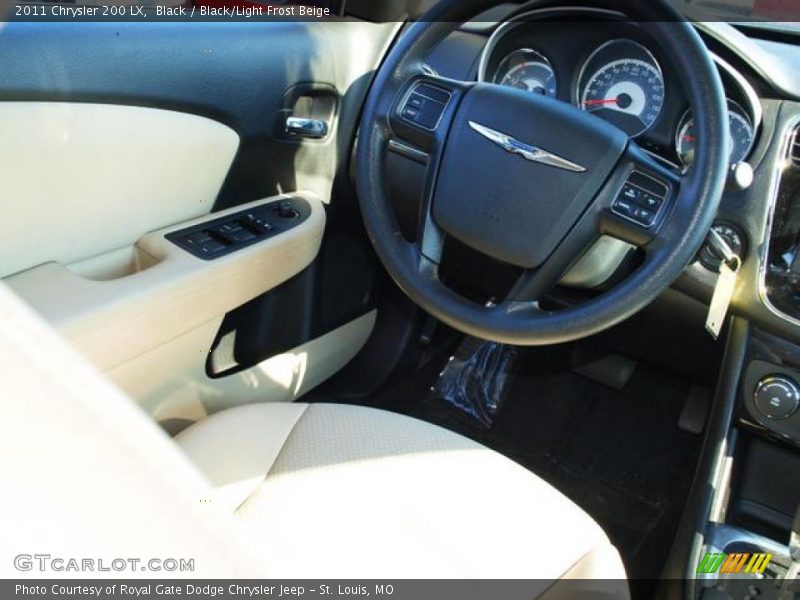 Black / Black/Light Frost Beige 2011 Chrysler 200 LX