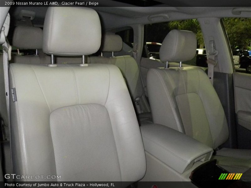 Glacier Pearl / Beige 2009 Nissan Murano LE AWD