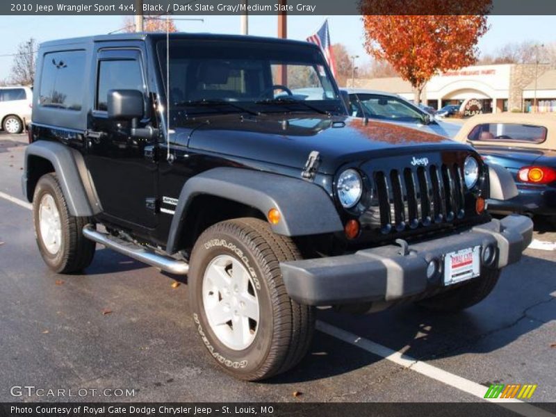 Black / Dark Slate Gray/Medium Slate Gray 2010 Jeep Wrangler Sport 4x4