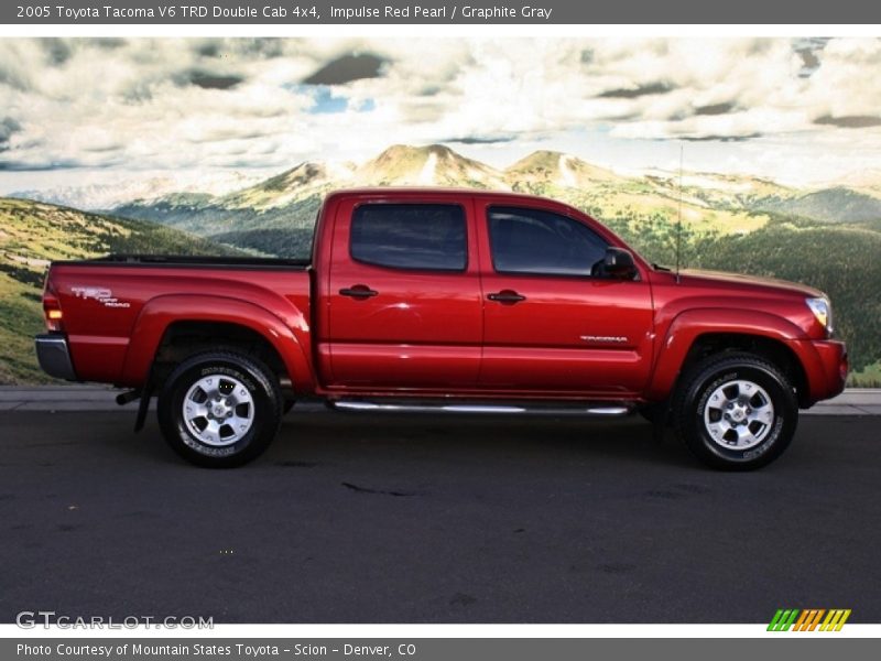 Impulse Red Pearl / Graphite Gray 2005 Toyota Tacoma V6 TRD Double Cab 4x4