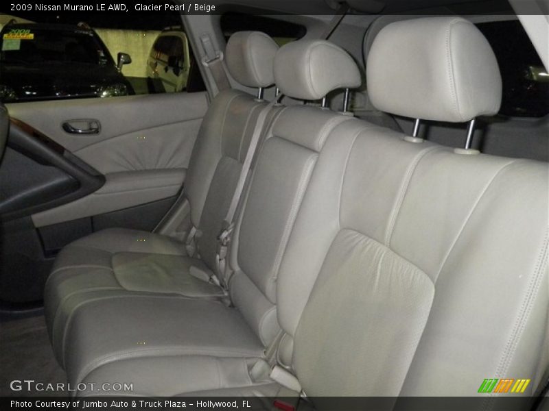 Glacier Pearl / Beige 2009 Nissan Murano LE AWD