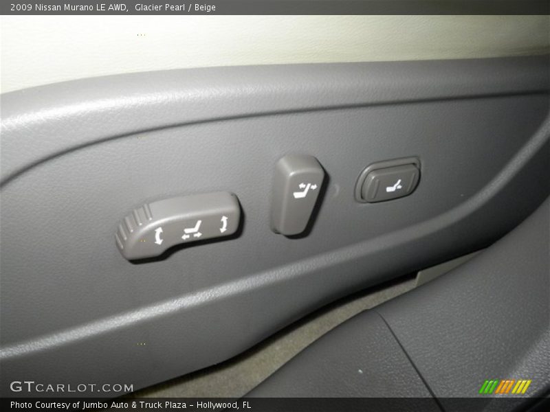 Glacier Pearl / Beige 2009 Nissan Murano LE AWD