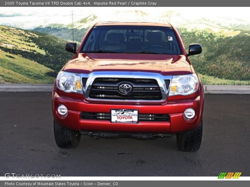 Impulse Red Pearl / Graphite Gray 2005 Toyota Tacoma V6 TRD Double Cab 4x4