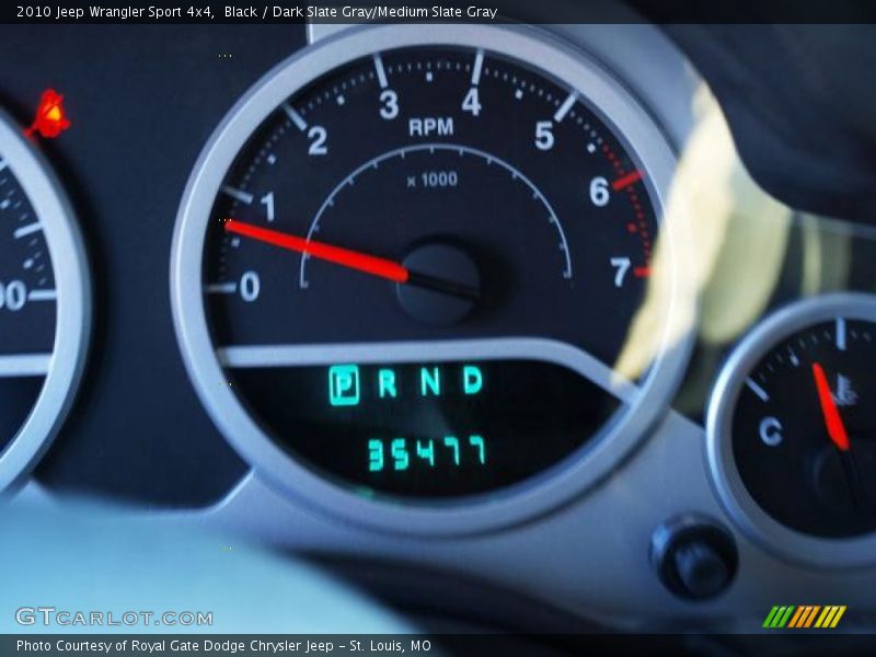 Black / Dark Slate Gray/Medium Slate Gray 2010 Jeep Wrangler Sport 4x4
