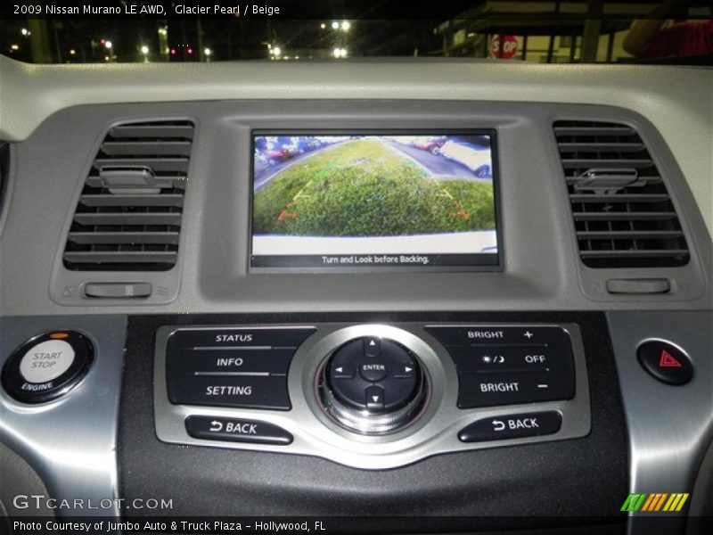 Glacier Pearl / Beige 2009 Nissan Murano LE AWD