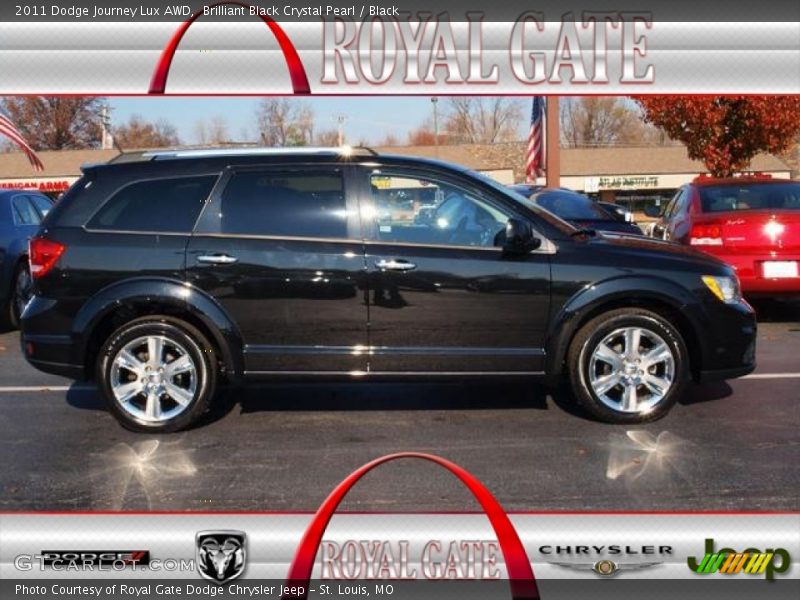 Brilliant Black Crystal Pearl / Black 2011 Dodge Journey Lux AWD