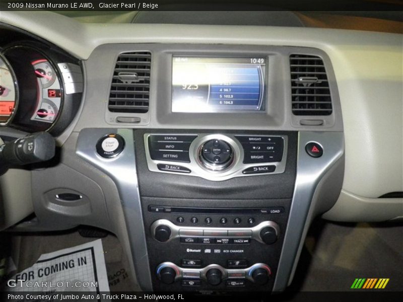 Glacier Pearl / Beige 2009 Nissan Murano LE AWD