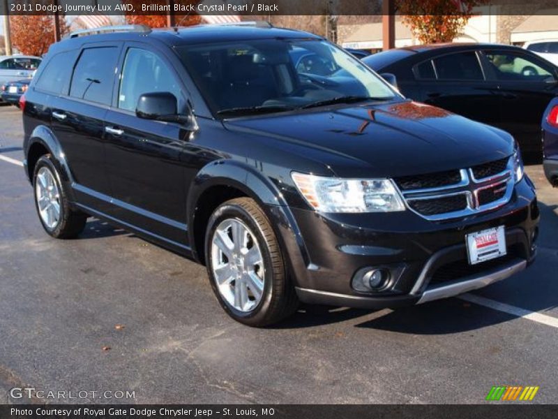 Brilliant Black Crystal Pearl / Black 2011 Dodge Journey Lux AWD