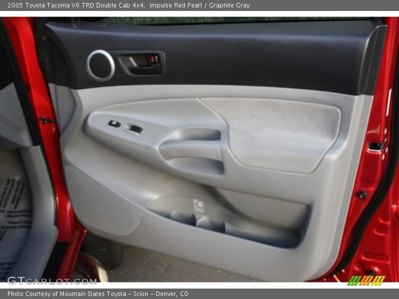 Impulse Red Pearl / Graphite Gray 2005 Toyota Tacoma V6 TRD Double Cab 4x4