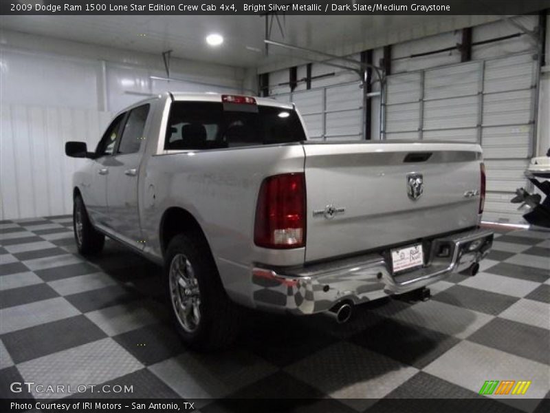 Bright Silver Metallic / Dark Slate/Medium Graystone 2009 Dodge Ram 1500 Lone Star Edition Crew Cab 4x4