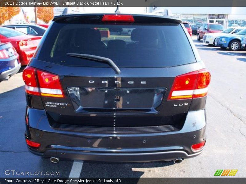 Brilliant Black Crystal Pearl / Black 2011 Dodge Journey Lux AWD
