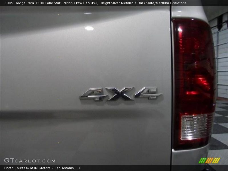 Bright Silver Metallic / Dark Slate/Medium Graystone 2009 Dodge Ram 1500 Lone Star Edition Crew Cab 4x4