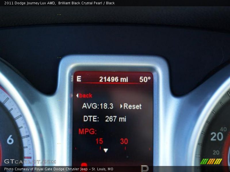 Brilliant Black Crystal Pearl / Black 2011 Dodge Journey Lux AWD