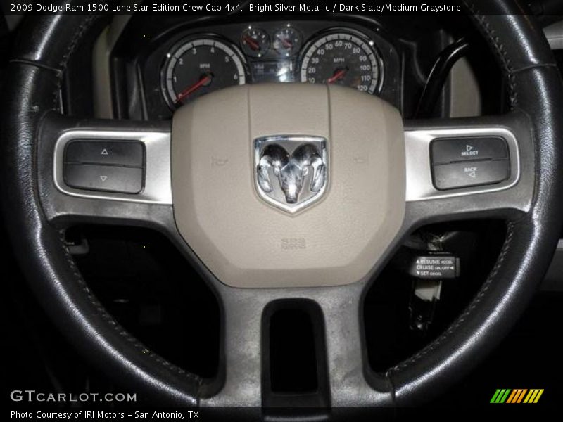 Bright Silver Metallic / Dark Slate/Medium Graystone 2009 Dodge Ram 1500 Lone Star Edition Crew Cab 4x4