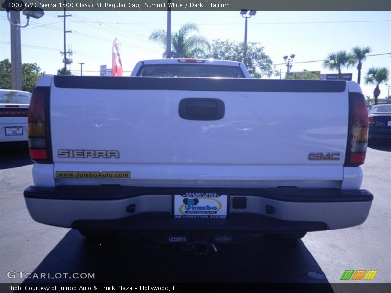 Summit White / Dark Titanium 2007 GMC Sierra 1500 Classic SL Regular Cab