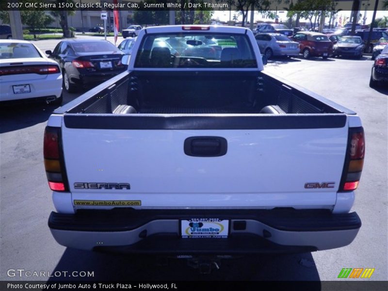 Summit White / Dark Titanium 2007 GMC Sierra 1500 Classic SL Regular Cab