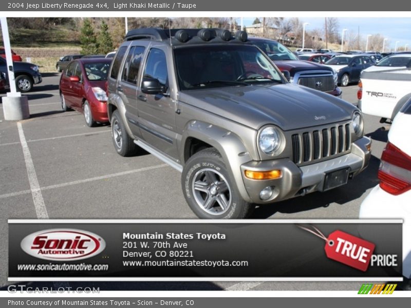 Light Khaki Metallic / Taupe 2004 Jeep Liberty Renegade 4x4
