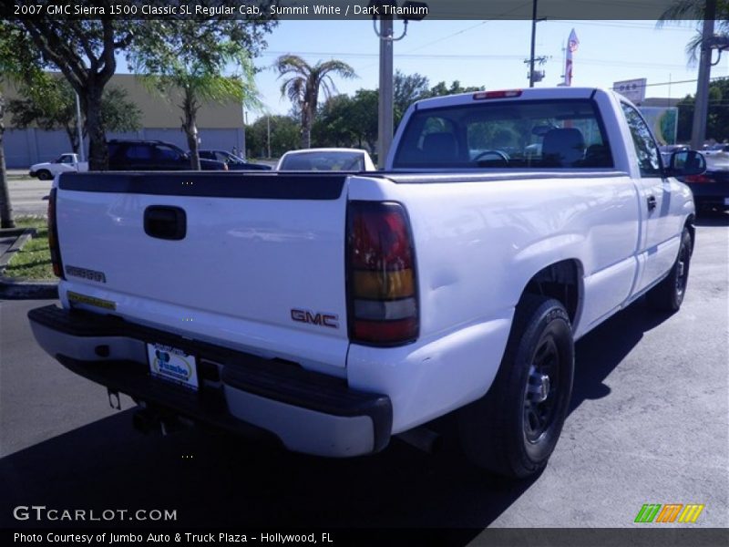 Summit White / Dark Titanium 2007 GMC Sierra 1500 Classic SL Regular Cab