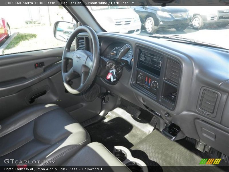 Summit White / Dark Titanium 2007 GMC Sierra 1500 Classic SL Regular Cab
