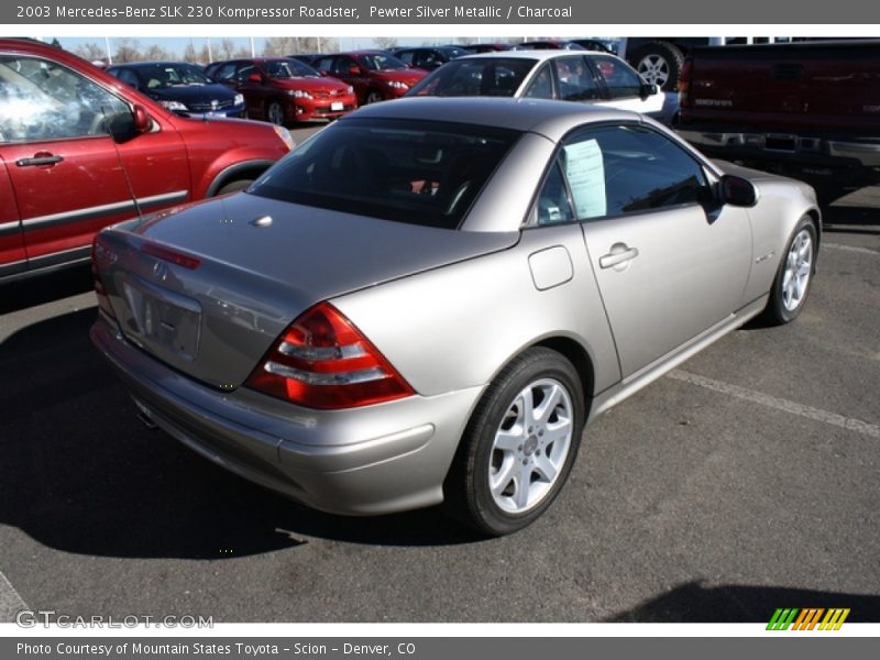 Pewter Silver Metallic / Charcoal 2003 Mercedes-Benz SLK 230 Kompressor Roadster