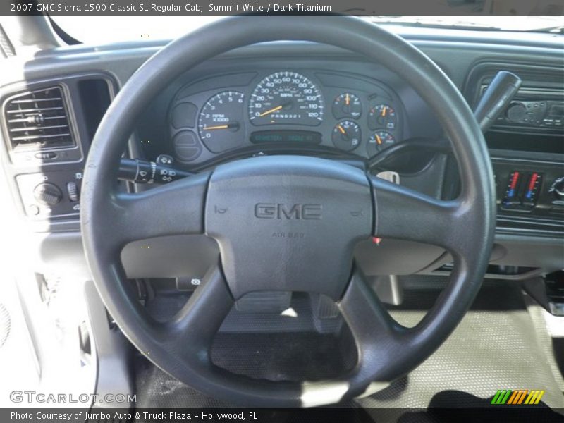 Summit White / Dark Titanium 2007 GMC Sierra 1500 Classic SL Regular Cab