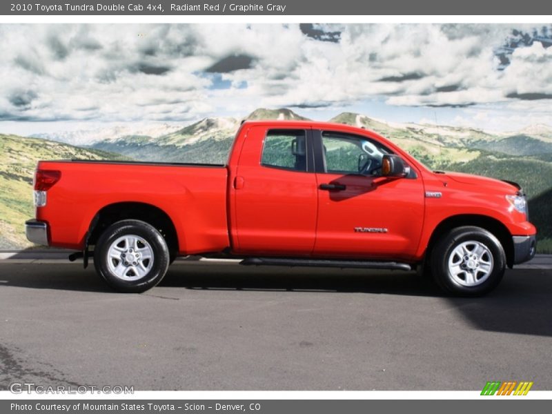 Radiant Red / Graphite Gray 2010 Toyota Tundra Double Cab 4x4