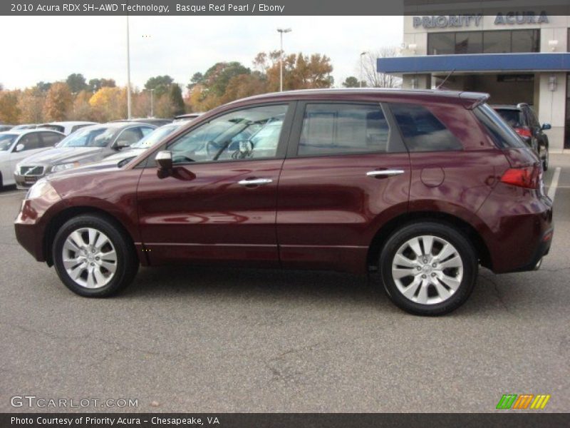 Basque Red Pearl / Ebony 2010 Acura RDX SH-AWD Technology