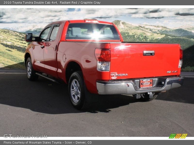 Radiant Red / Graphite Gray 2010 Toyota Tundra Double Cab 4x4