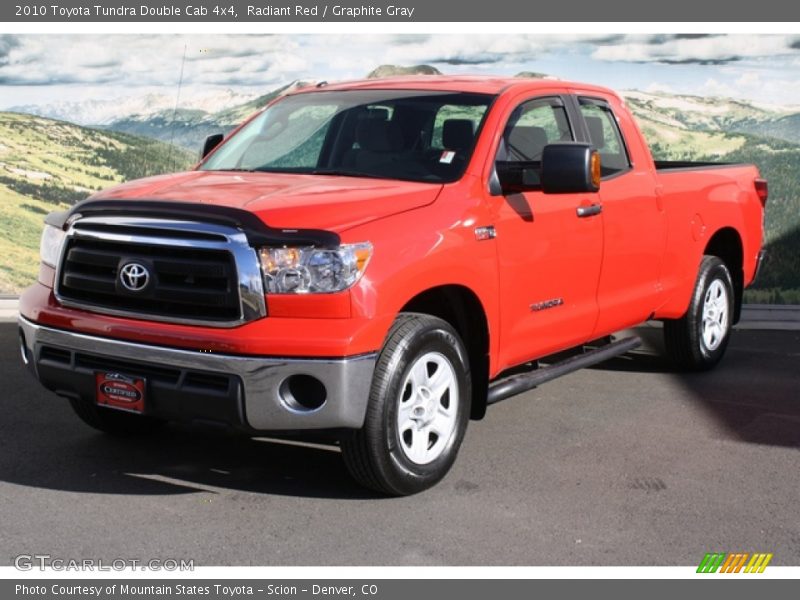 Radiant Red / Graphite Gray 2010 Toyota Tundra Double Cab 4x4