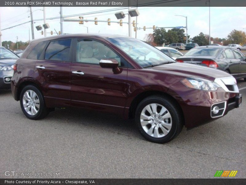 Basque Red Pearl / Ebony 2010 Acura RDX SH-AWD Technology