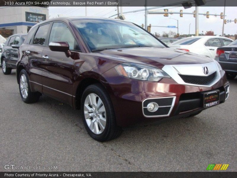 Basque Red Pearl / Ebony 2010 Acura RDX SH-AWD Technology