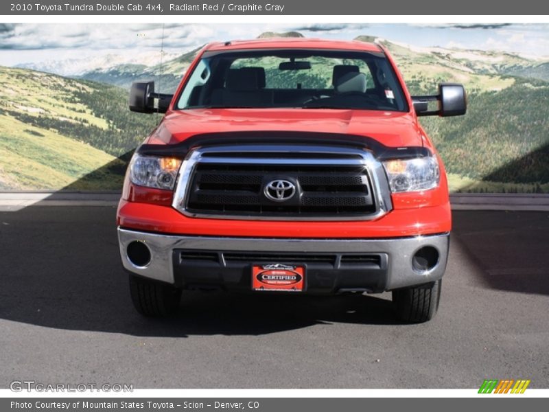 Radiant Red / Graphite Gray 2010 Toyota Tundra Double Cab 4x4