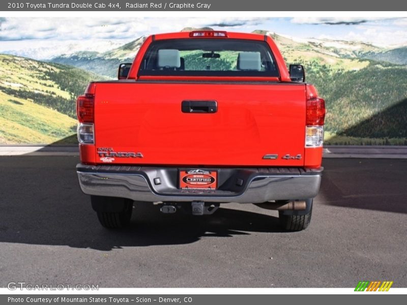 Radiant Red / Graphite Gray 2010 Toyota Tundra Double Cab 4x4