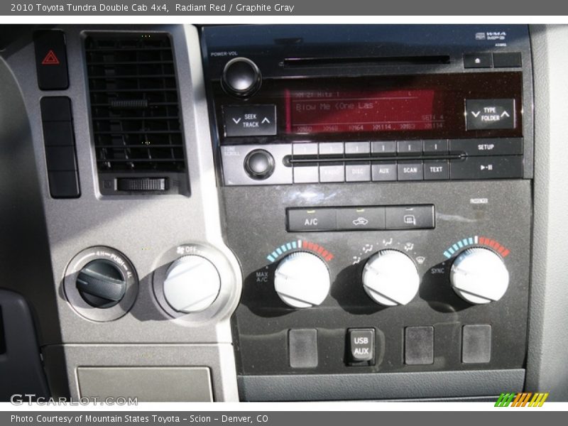 Radiant Red / Graphite Gray 2010 Toyota Tundra Double Cab 4x4