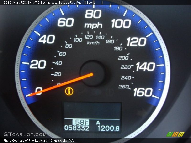 Basque Red Pearl / Ebony 2010 Acura RDX SH-AWD Technology